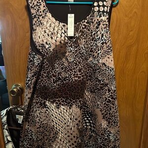 New with tags Chico's Animal Print Sleeveless Dress